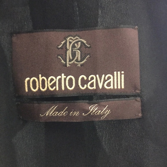 Roberto Cavalli Contrast Floral Print Blazer Sz. 42 - Picture 10 of 12